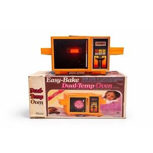 Easy Bake Dual temp oven Vintage toy In Original Box 1983 No Dish